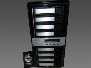 Areca ARC-8050T3 eight-bay Thunderbolt RAID enclosure — RAID data recovery at our Wirral lab