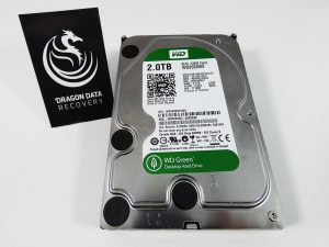 WD Green 2TB desktop drive (WD20EARX) — data recovery at our Wirral lab